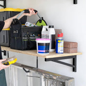 1' x 4' DIY Wall Shelf Brackets | Heavy Duty Garage Wall Shelves, Wall Mounted, StoreYourBoard, , , at Festive Water Paddlesports