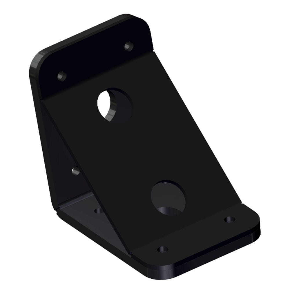 Power-Pole Deck Mount - 0" Setback - 6" Rise - Black [PKB-D-0-4-U-BK]