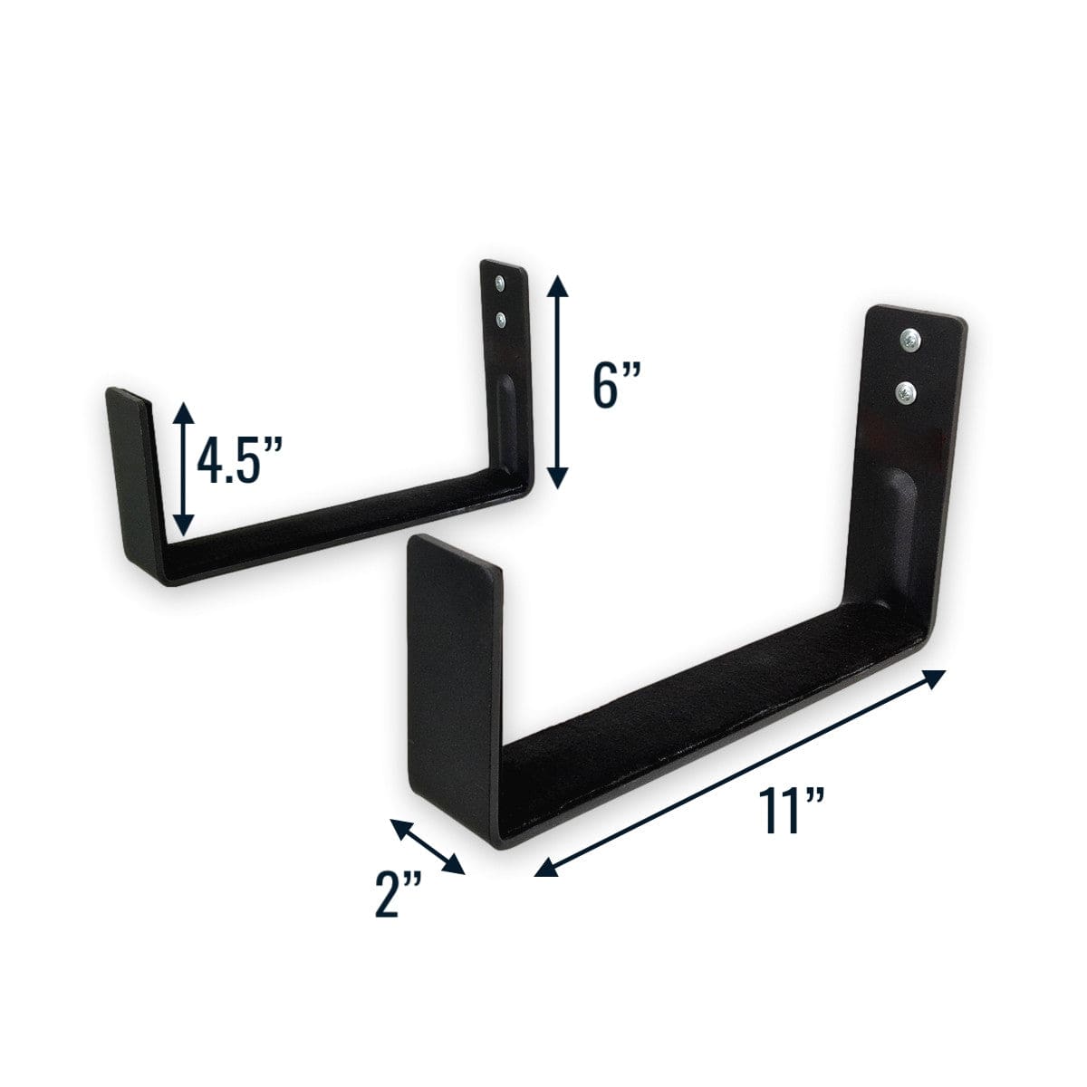 11" x 6" Madison Minimalist Wall Hooks | Large | 2 - Pack | Holds 50 lbs, Wall Mounted, StoreYourBoard, , , at Festive Water Paddlesports
