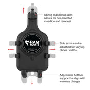Ram Mount RAM Quick-Grip Pro Phone Holder w/Ball  Vibration Damper [RAM-HOL-PD5BVU]