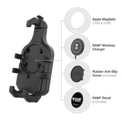 Ram Mount RAM Quick-Grip Pro Phone Holder w/Ball  Vibration Damper [RAM-HOL-PD5BVU]