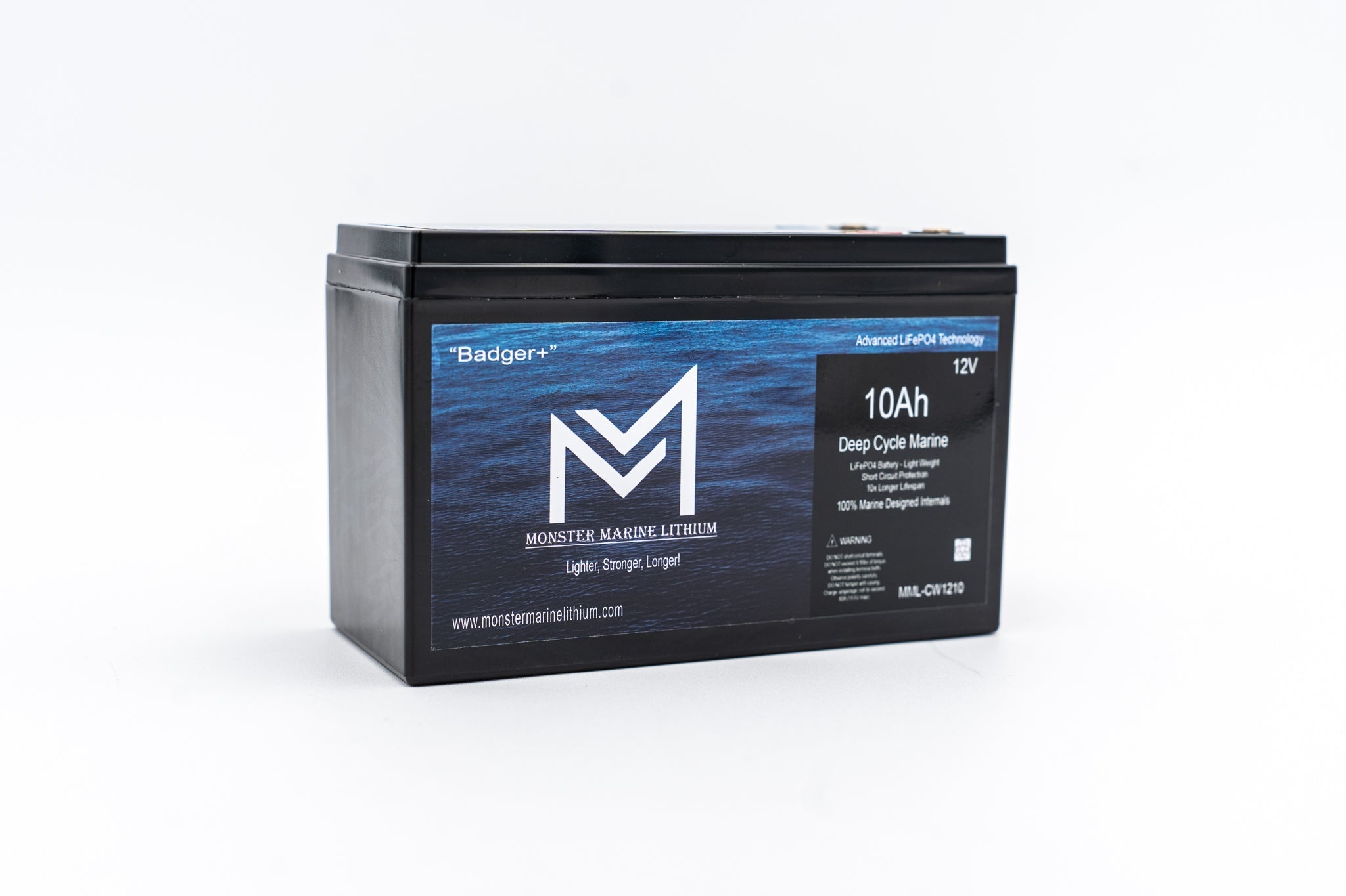 12v 10Ah Monster Marine Lithium Deep Cycle, 12V Batteries, Monster Marine Lithium, at Festive Water Paddlesports