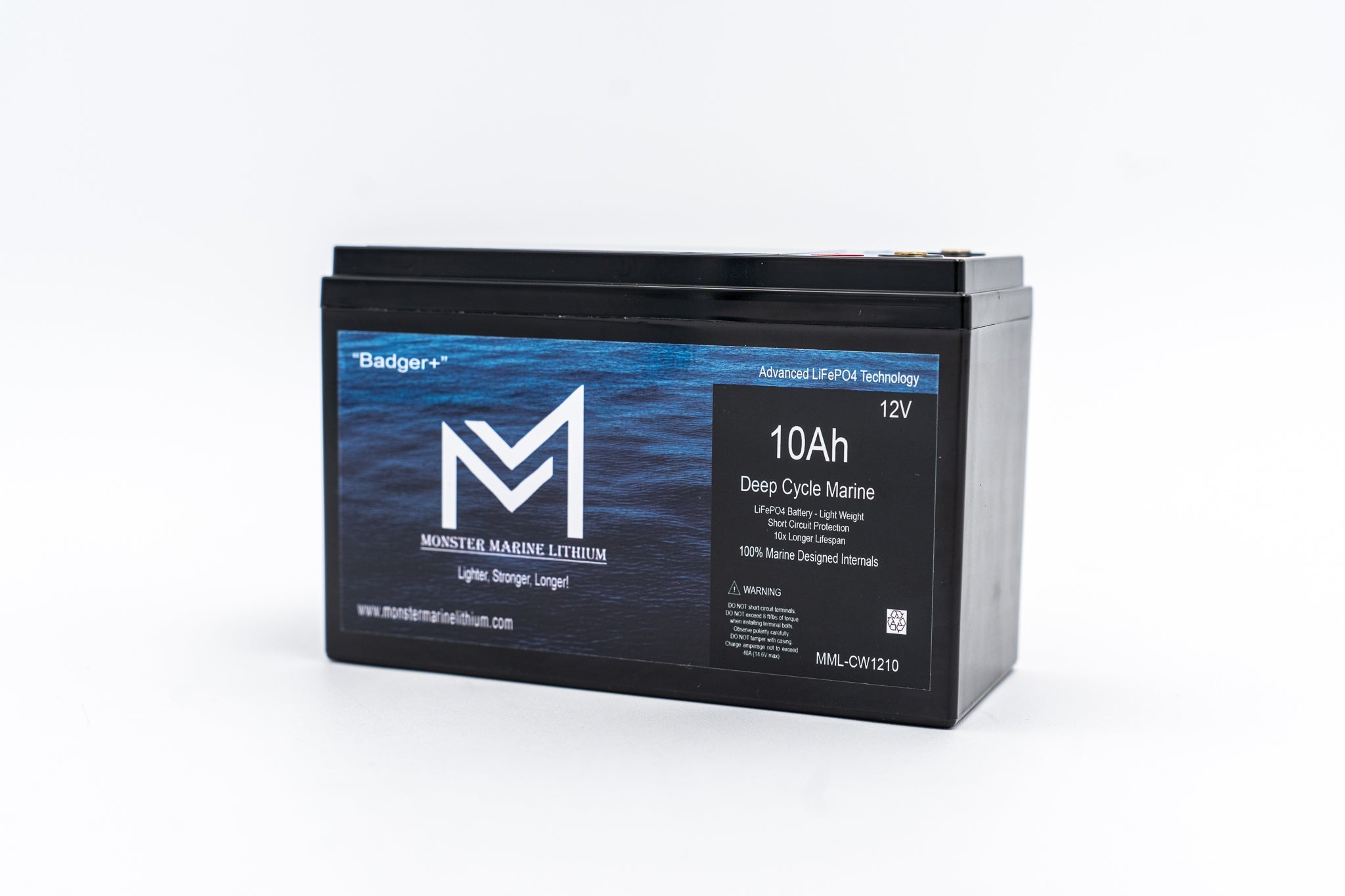 12v 10Ah Monster Marine Lithium Deep Cycle, 12V Batteries, Monster Marine Lithium, at Festive Water Paddlesports