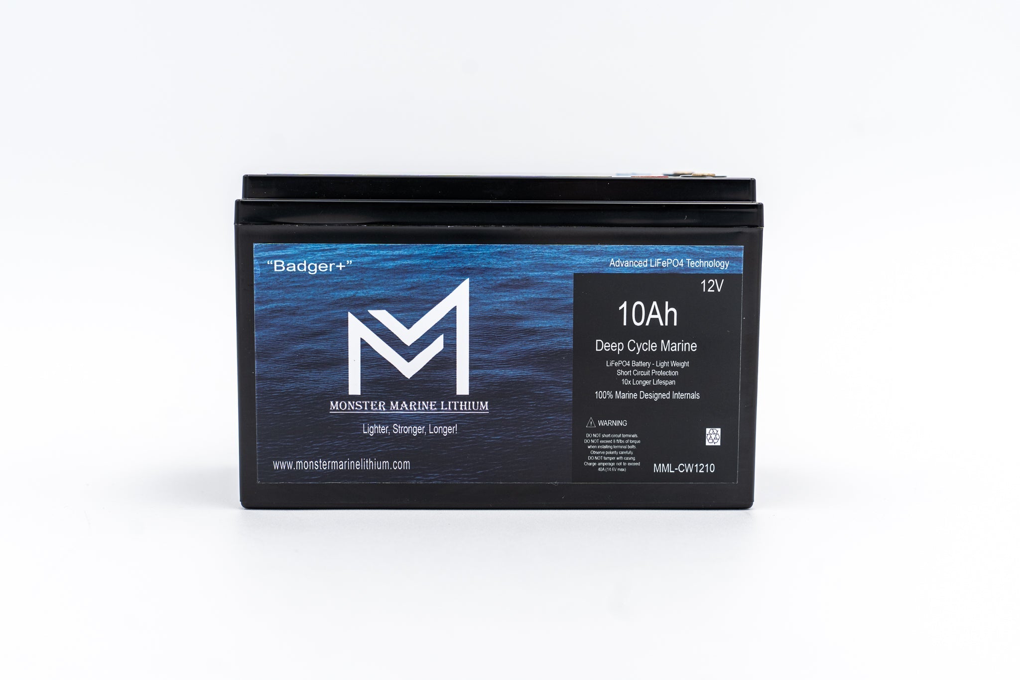 12v 10Ah Monster Marine Lithium Deep Cycle, 12V Batteries, Monster Marine Lithium, at Festive Water Paddlesports