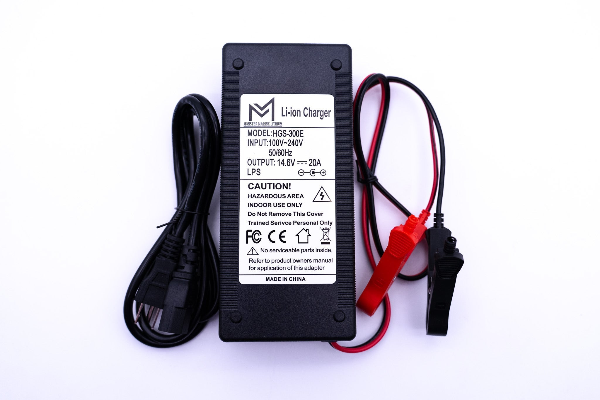 12v 20A Non Waterproof Charger, , Monster Marine Lithium, at Festive Water Paddlesports