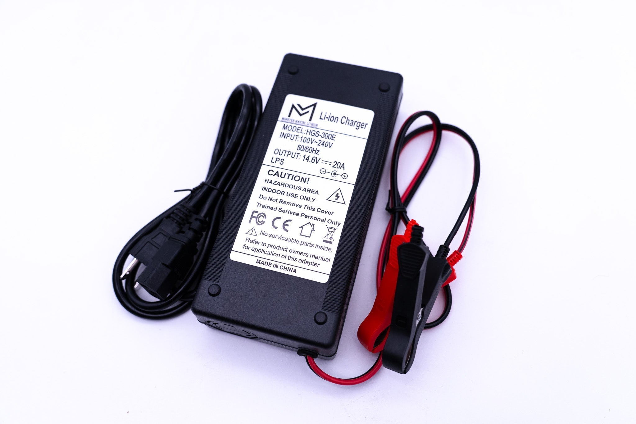 12v 20A Non Waterproof Charger, , Monster Marine Lithium, at Festive Water Paddlesports