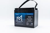 12v 30Ah Deep Cycle Lithium Marine Battery "Badger" - Bluetooth - MML-1230B, 12V Batteries, Monster Marine Lithium, at Festive Water Paddlesports