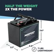 12V 30Ah Lithium LiFePO4 Battery, Battery, Newport Wholesale, at Festive Water Paddlesports