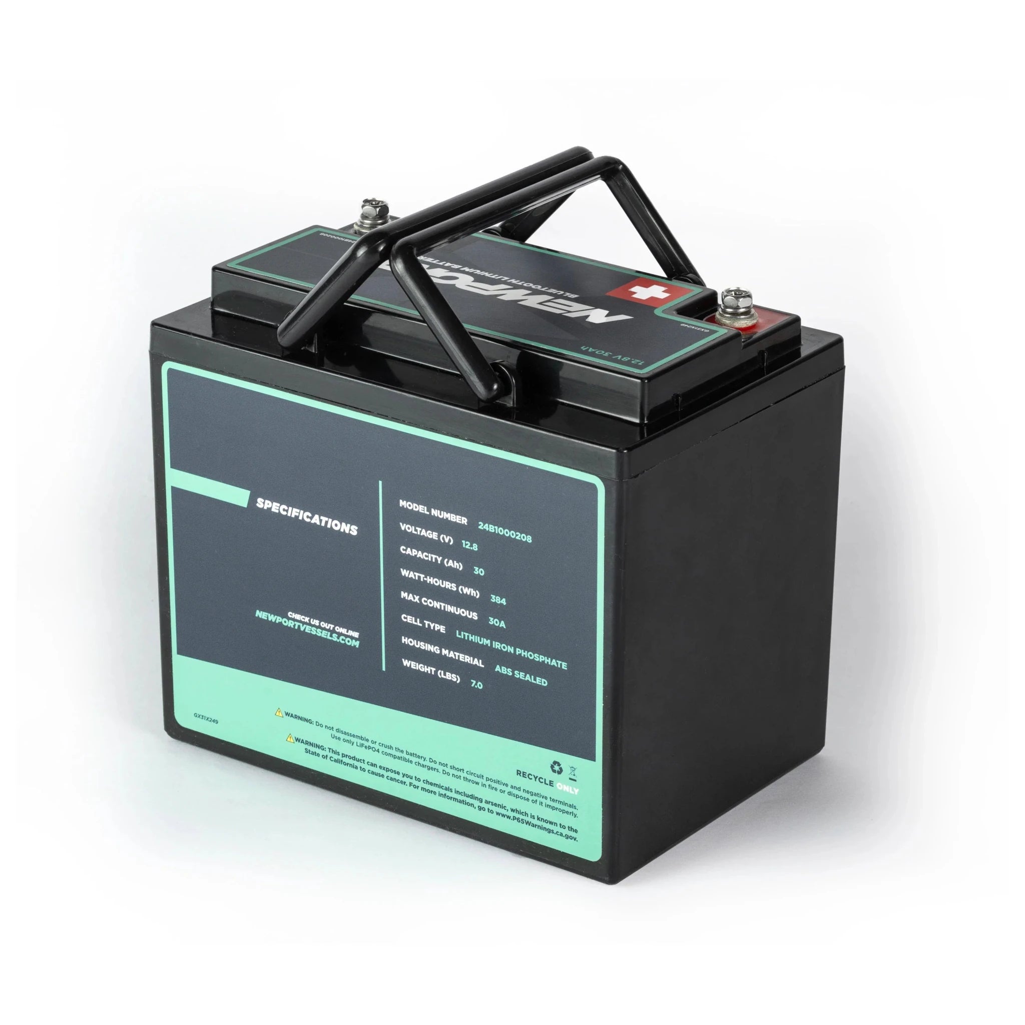 12V 30Ah Lithium LiFePO4 Battery, Battery, Newport Wholesale, at Festive Water Paddlesports