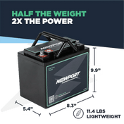 12V 50Ah Lithium LiFePO4 Battery, Battery, Newport Wholesale, at Festive Water Paddlesports