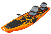 13.8ft Rocket Propeller Drive Tandem & Solo Modular Fishing Kayak | Propeller Drive | 550lbs Capacity | 3 Piece, Fishing Kayak, ReelYaks, Papaya in 8 - 11 weeks at Festive Water Paddlesports