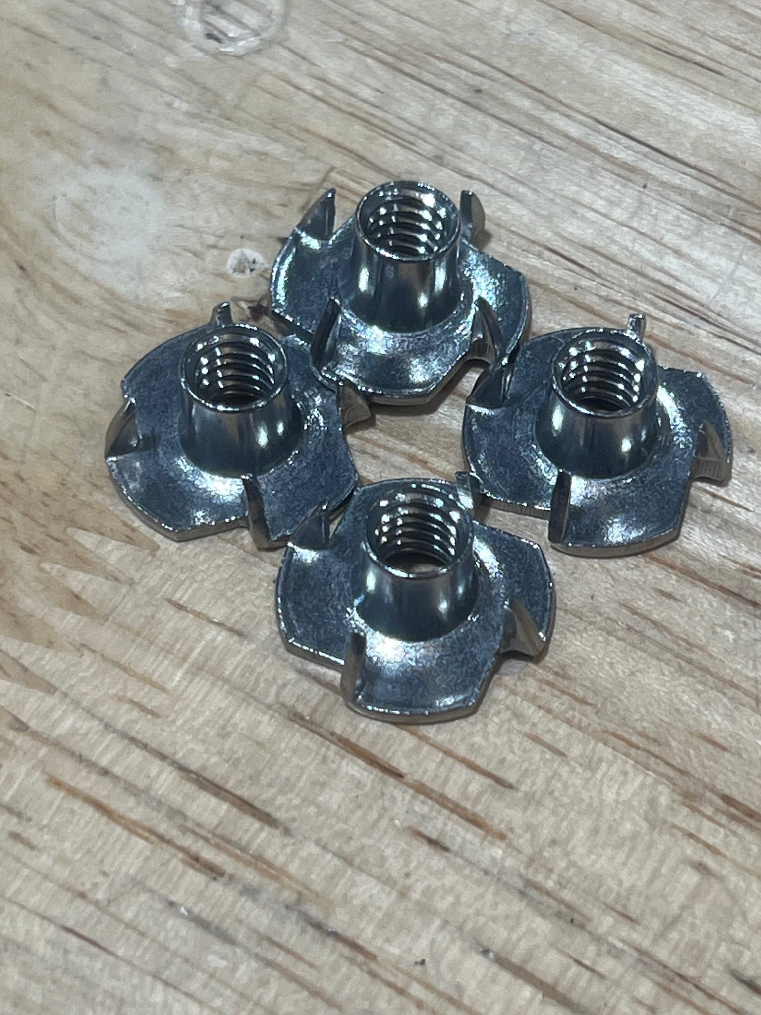 1/4-20 T-nuts, bolts, One Objective, at Festive Water Paddlesports