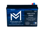 1500 CCA 300AH Dual Purpose Cranking Lithium Bluetooth "Sea Lion", Cranking Lithium, Monster Marine Lithium, at Festive Water Paddlesports