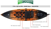 1718 - QuickConnect for EPS - HAND Steer - UMAX, , NuCanoe Inc, at Festive Water Paddlesports