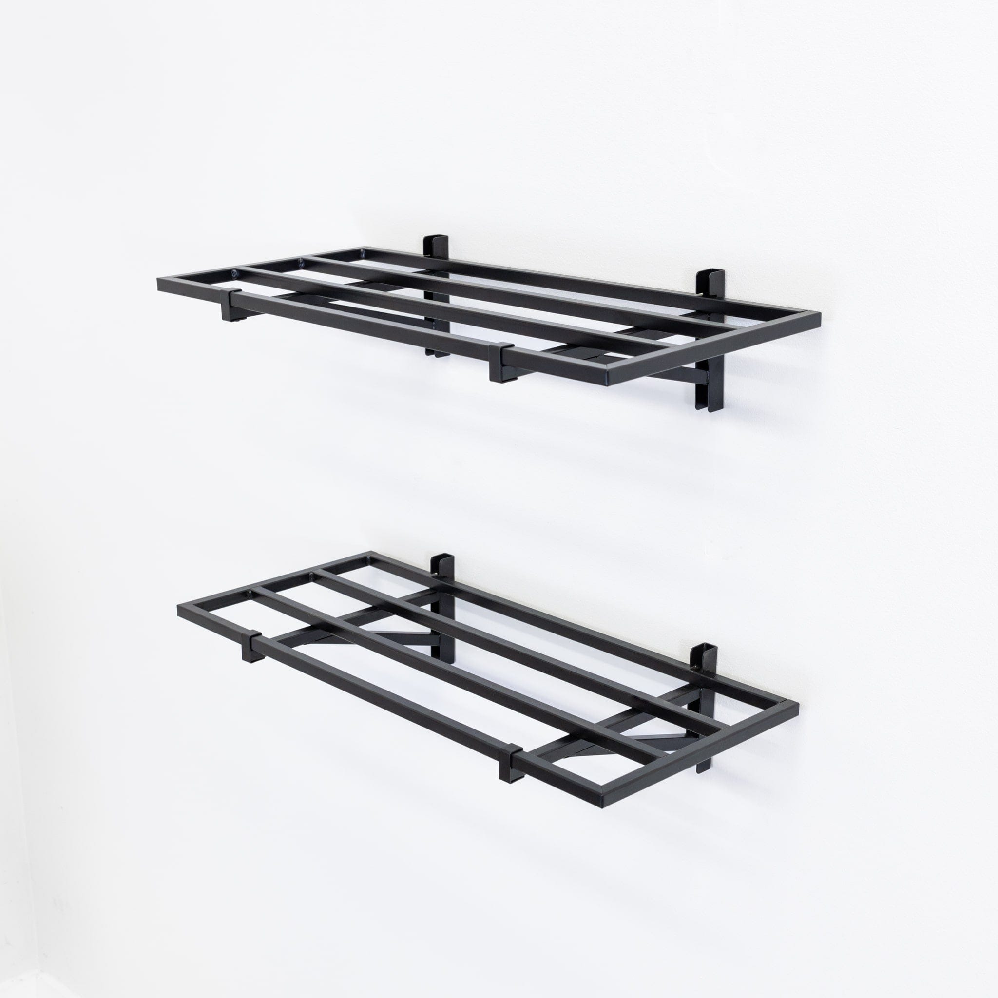 1' x 2' Bristol Garage Wall Mount Shelves | 2 Pack | Black