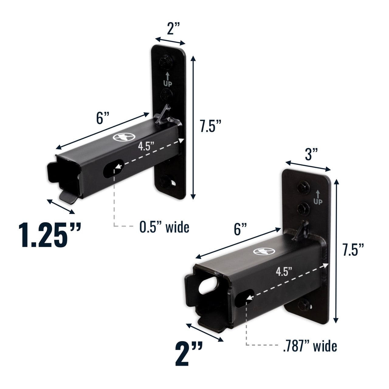 2" Haymarket Hitch Wall Mount | Holds Bike or Cargo Car Rack, Wall Mounted, StoreYourBoard, , , at Festive Water Paddlesports
