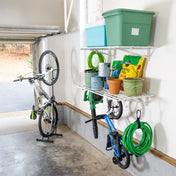 2' x 4' Bristol Garage Wall Mount Shelves | 2 Pack | White, Wall Mounted, StoreYourBoard, , , at Festive Water Paddlesports