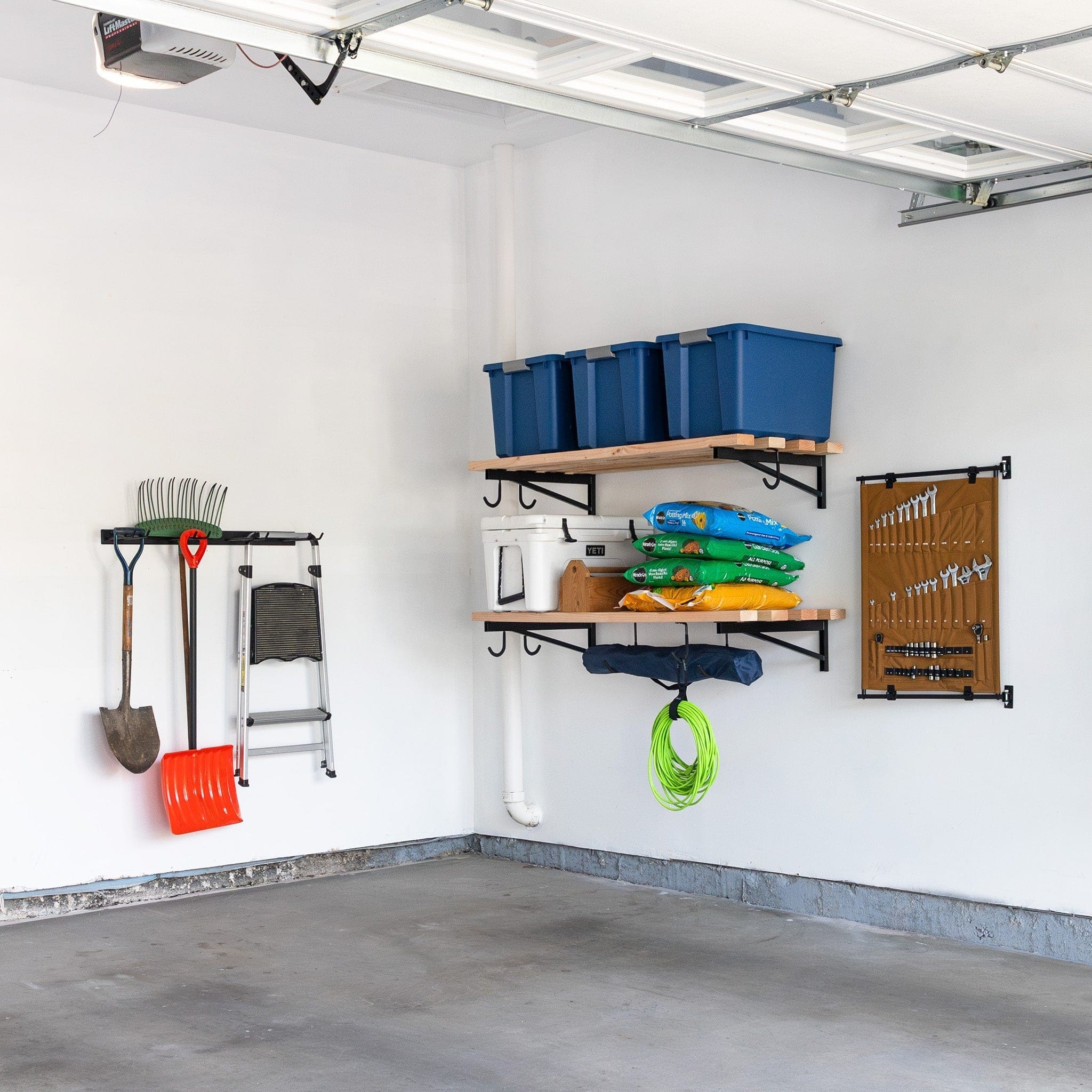 2' x 4' DIY Wall Shelf Brackets | Heavy Duty Garage Wall Shelves, Wall Mounted, StoreYourBoard, , , at Festive Water Paddlesports