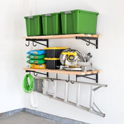 2' x 4' DIY Wall Shelf Brackets | Heavy Duty Garage Wall Shelves, Wall Mounted, StoreYourBoard, , , at Festive Water Paddlesports