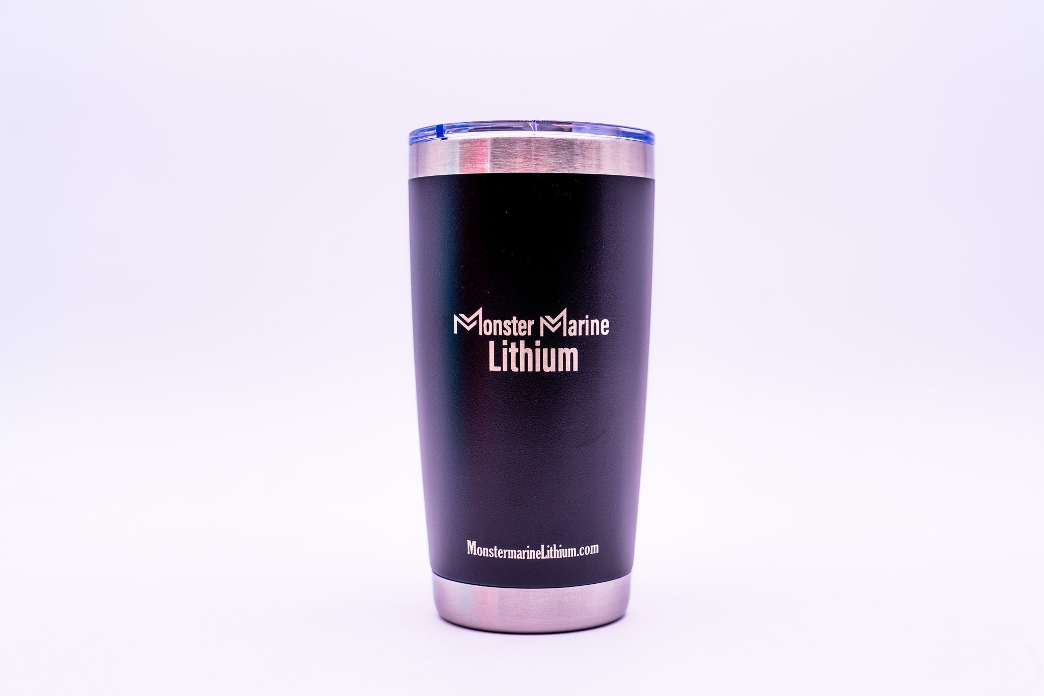 20oz STAINLESS TUMBLERS, , Monster Marine Lithium, BLACK at Festive Water Paddlesports
