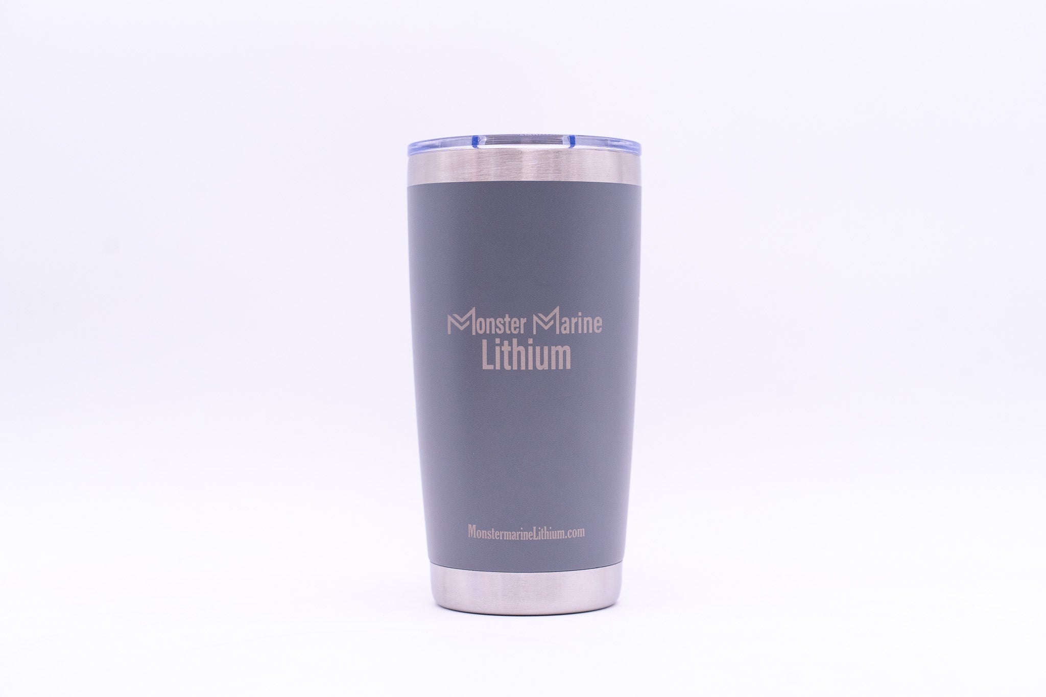 20oz STAINLESS TUMBLERS, , Monster Marine Lithium, GRAY at Festive Water Paddlesports