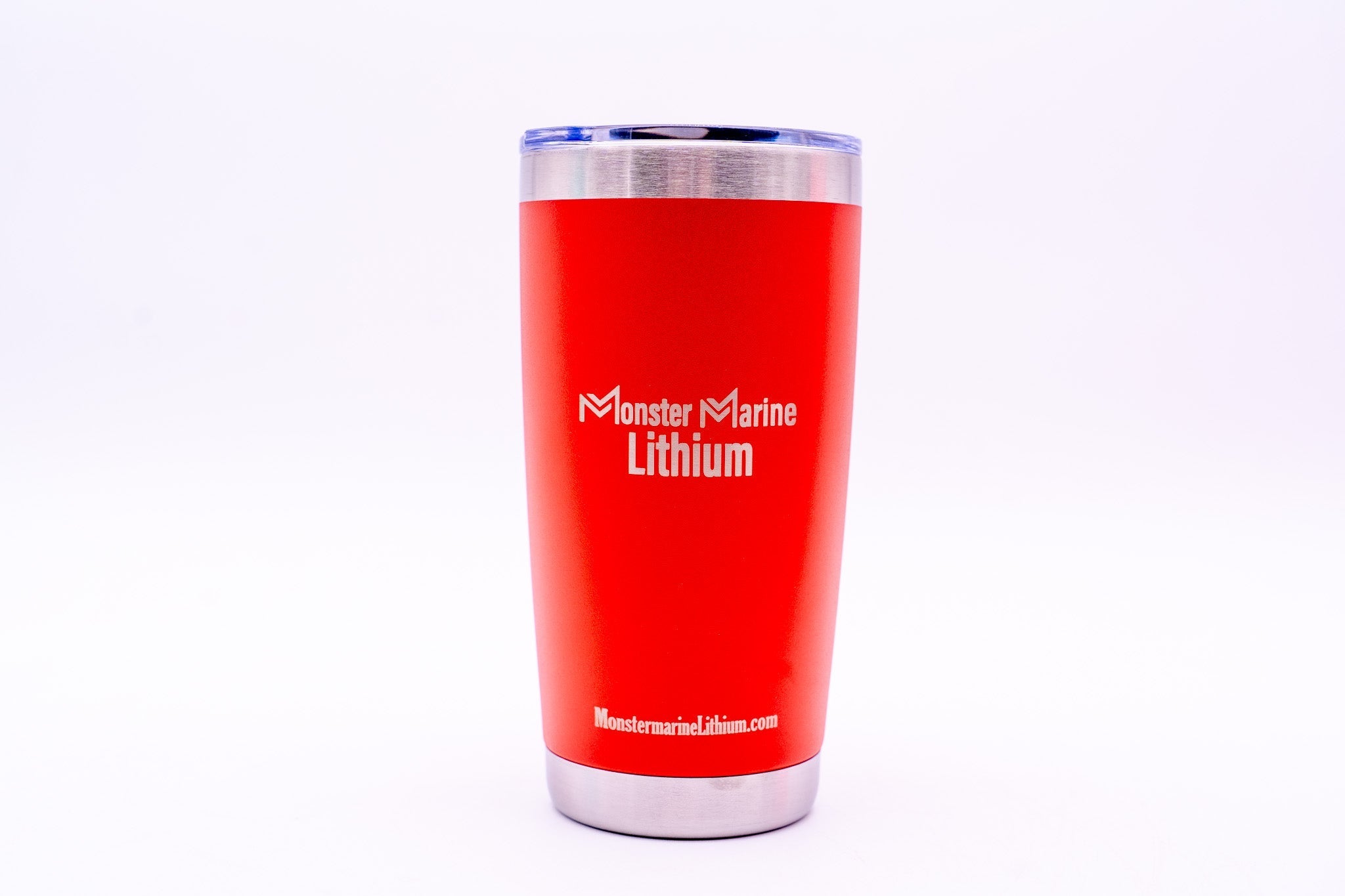 20oz STAINLESS TUMBLERS, , Monster Marine Lithium, ORANGE at Festive Water Paddlesports