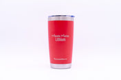 20oz STAINLESS TUMBLERS, , Monster Marine Lithium, RED at Festive Water Paddlesports