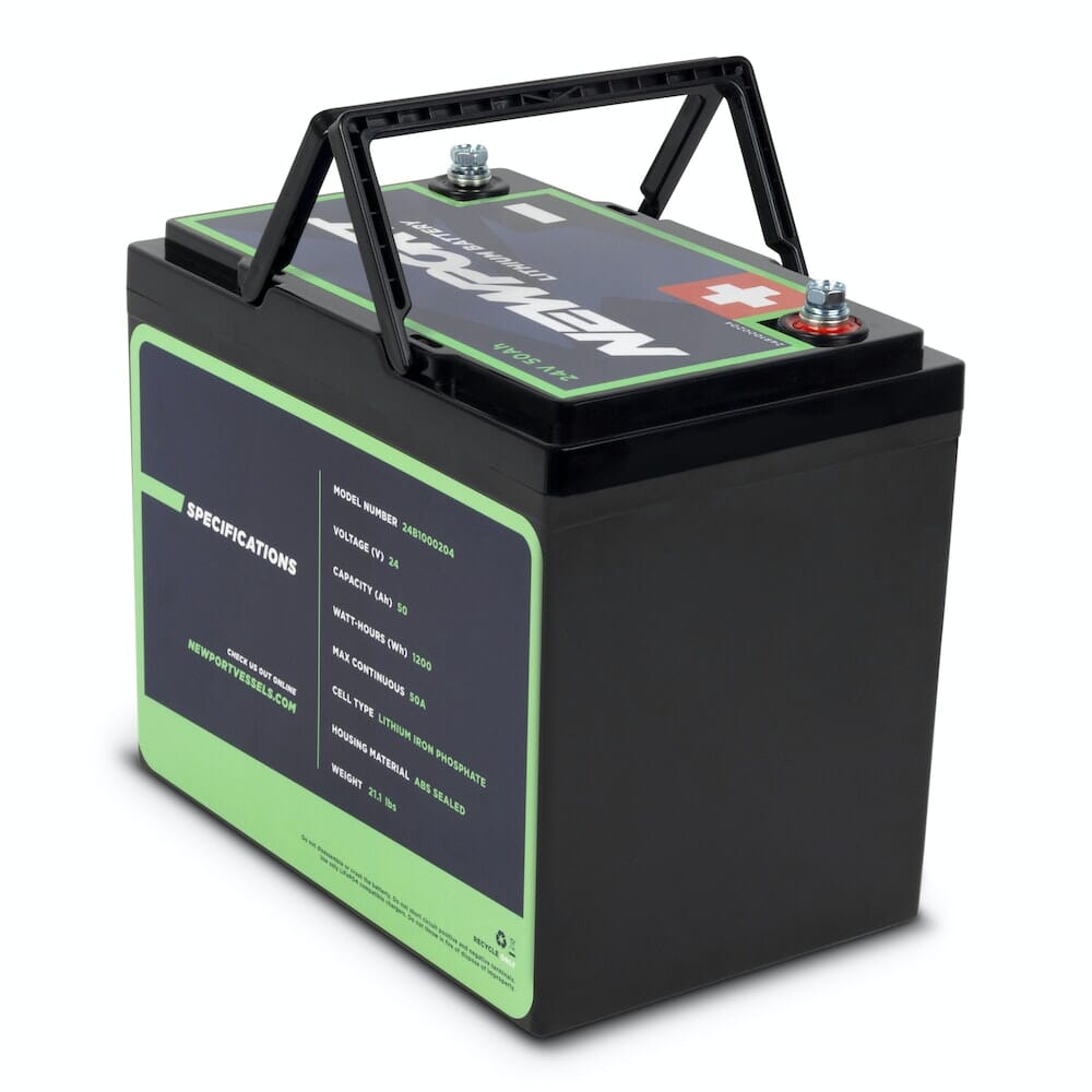 24V 50Ah Lithium LiFePO4 Battery, Battery, Newport Wholesale, at Festive Water Paddlesports