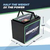 24V 50Ah Lithium LiFePO4 Battery, Battery, Newport Wholesale, at Festive Water Paddlesports