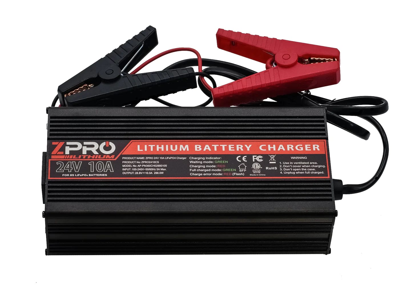 ZPro 24v 10a Lithium Battery Charger