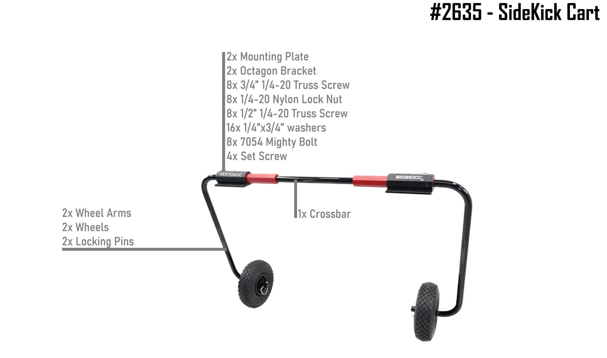 2635 NuCanoe SideKick Cart, , NuCanoe Inc, at Festive Water Paddlesports