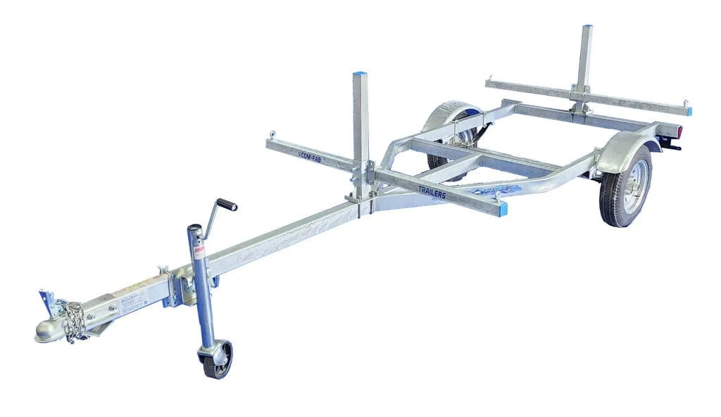 Comfab 16' Galvanized 2 Kayak Trailer with 80" Crossbars