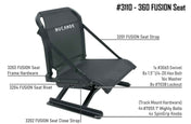3110BM - 360 Fusion Seat - Bottomland, , NuCanoe Inc, , , at Festive Water Paddlesports