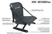 3110SG - 360 Fusion Seat - Shadowgrass, , NuCanoe Inc, , , at Festive Water Paddlesports