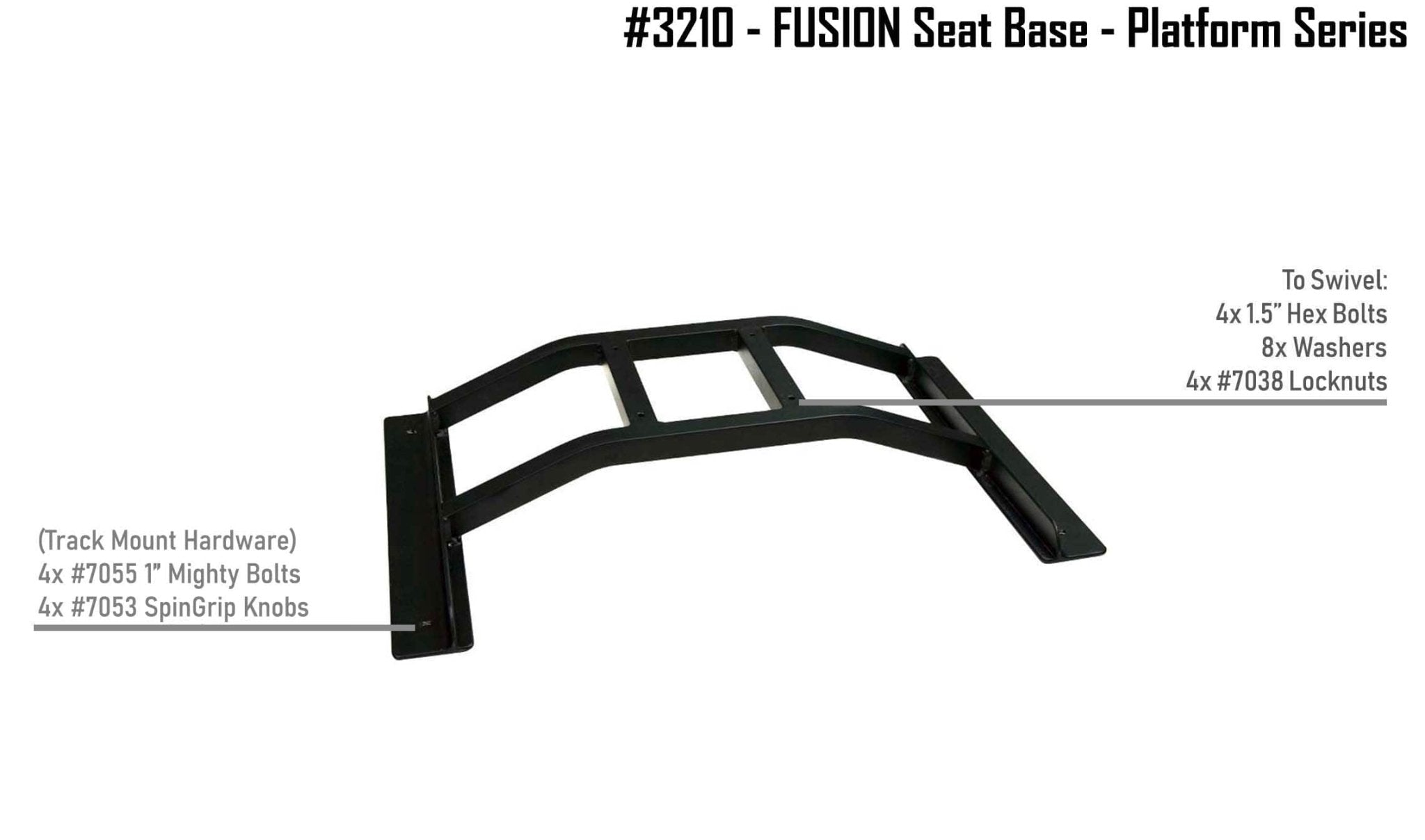 3210 - Fusion Seat Base - Platform Series, , NuCanoe Inc, , , at Festive Water Paddlesports