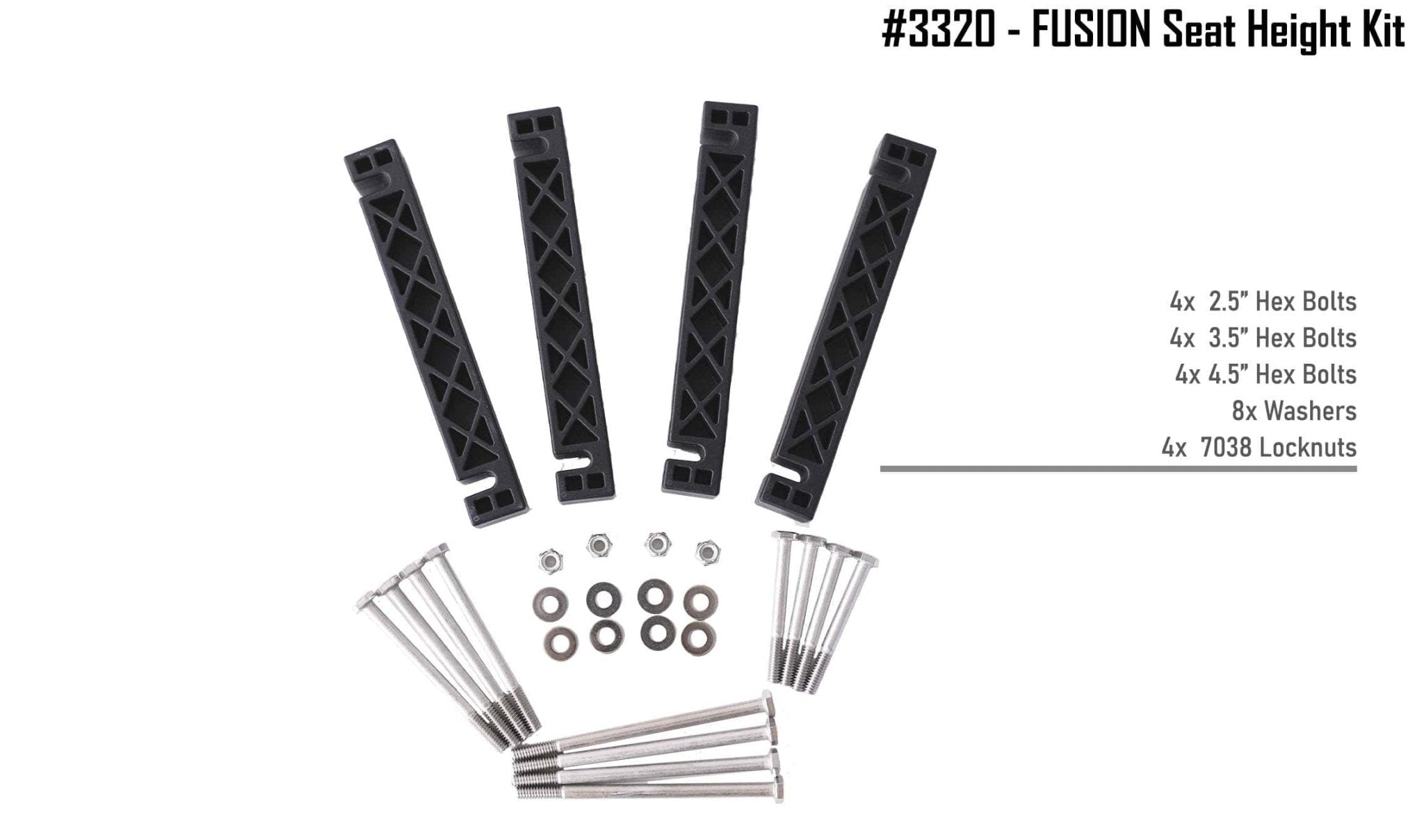 3320 - Fusion Seat Height Kit, , NuCanoe Inc, , , at Festive Water Paddlesports