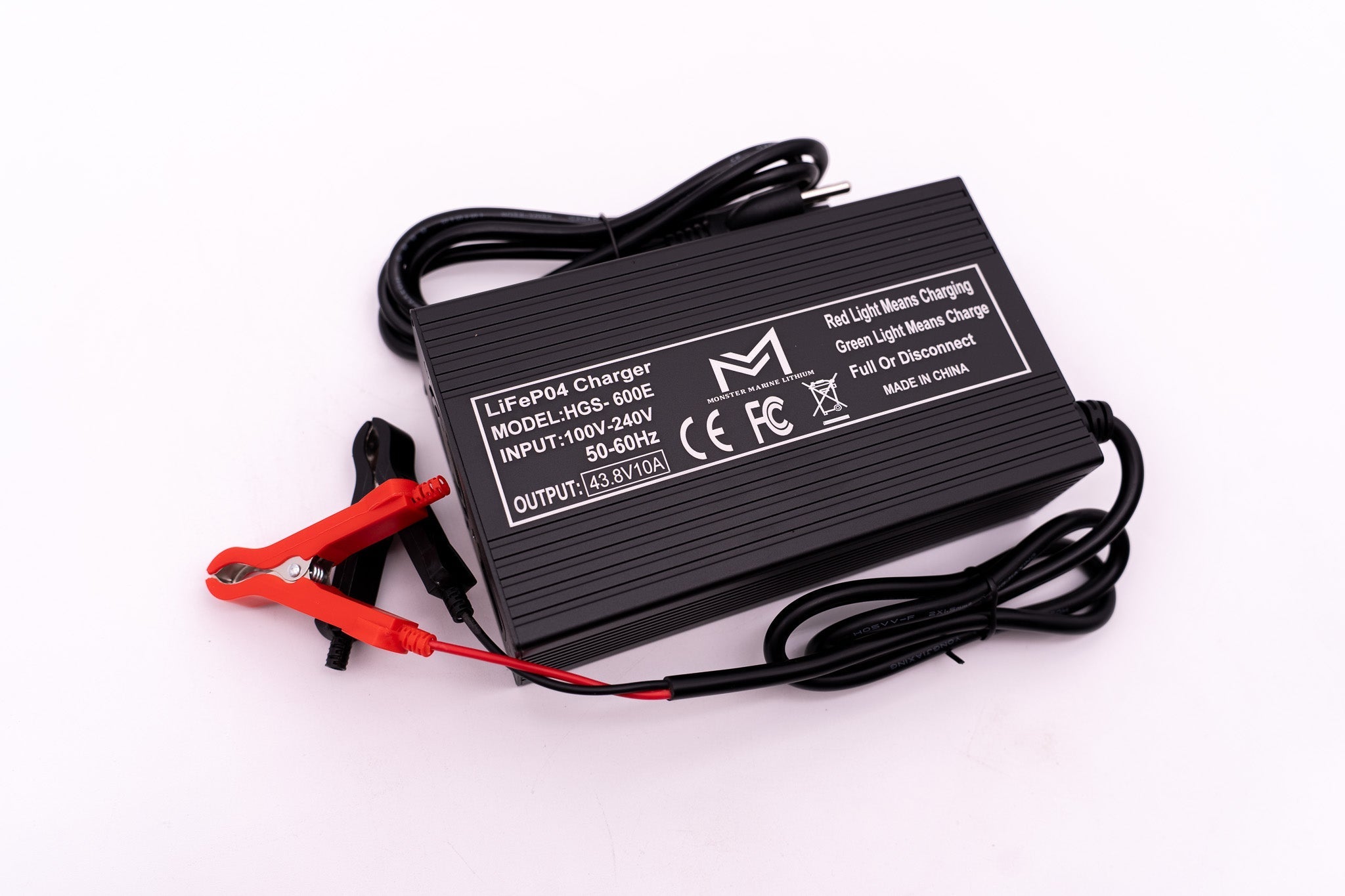 36v 10a Non Waterproof Aluminum Charger, , Monster Marine Lithium, at Festive Water Paddlesports