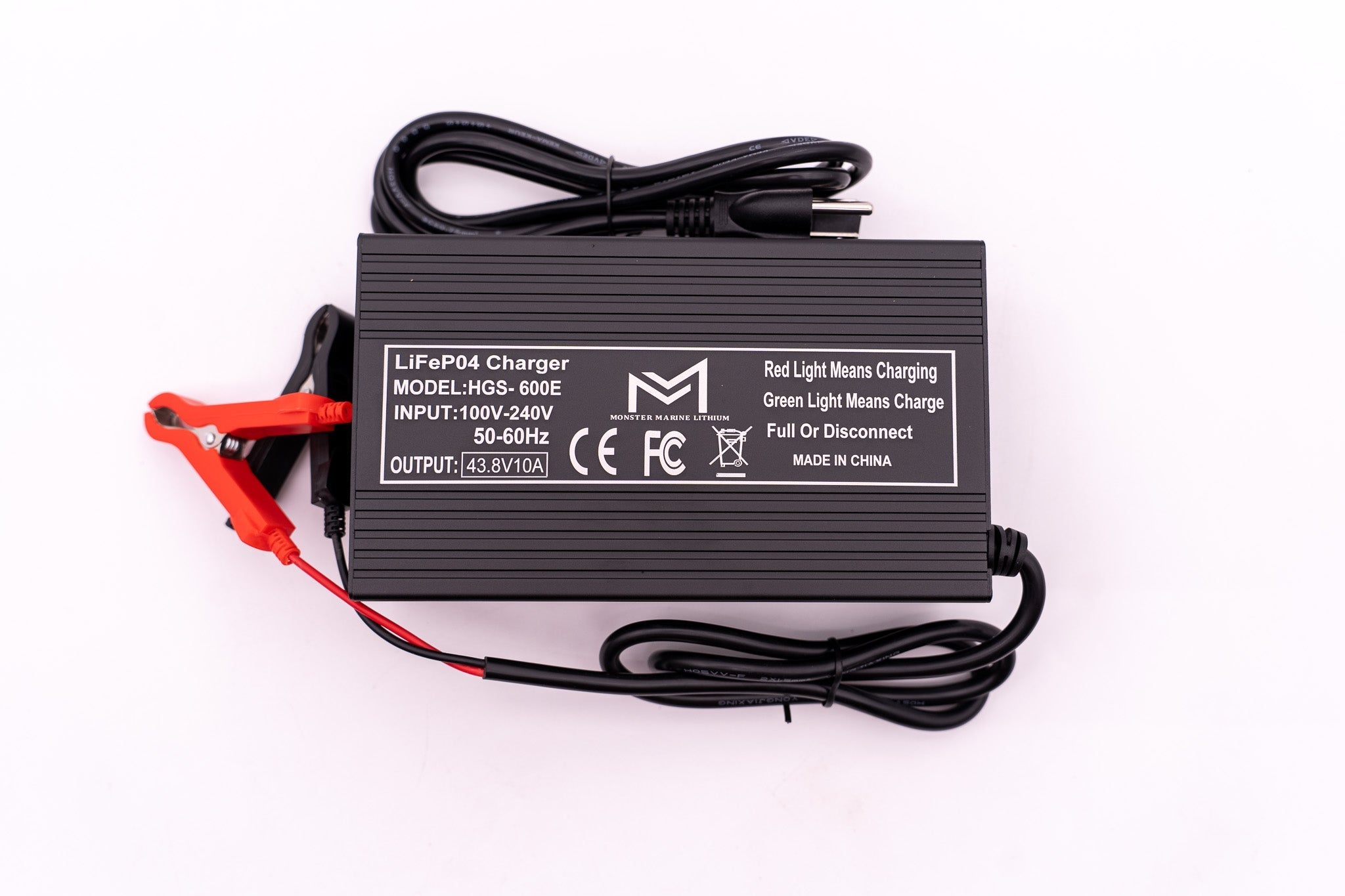 36v 10a Non Waterproof Aluminum Charger, , Monster Marine Lithium, at Festive Water Paddlesports