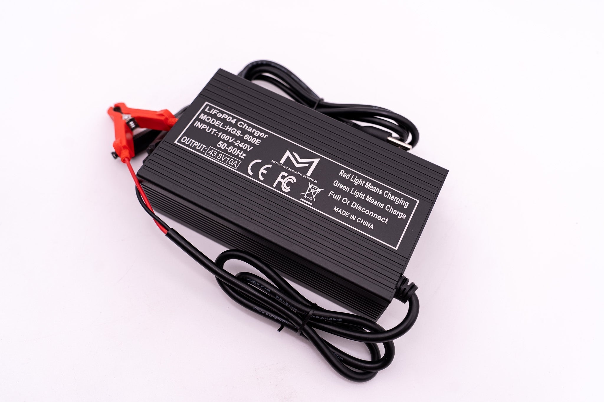 36v 10a Non Waterproof Aluminum Charger, , Monster Marine Lithium, at Festive Water Paddlesports