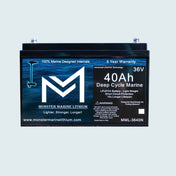 36V 40AH Bluetooth Deep Cycle Lithium Marine Trolling Battery MML-3640B, 36V Battery, Monster Marine Lithium, at Festive Water Paddlesports