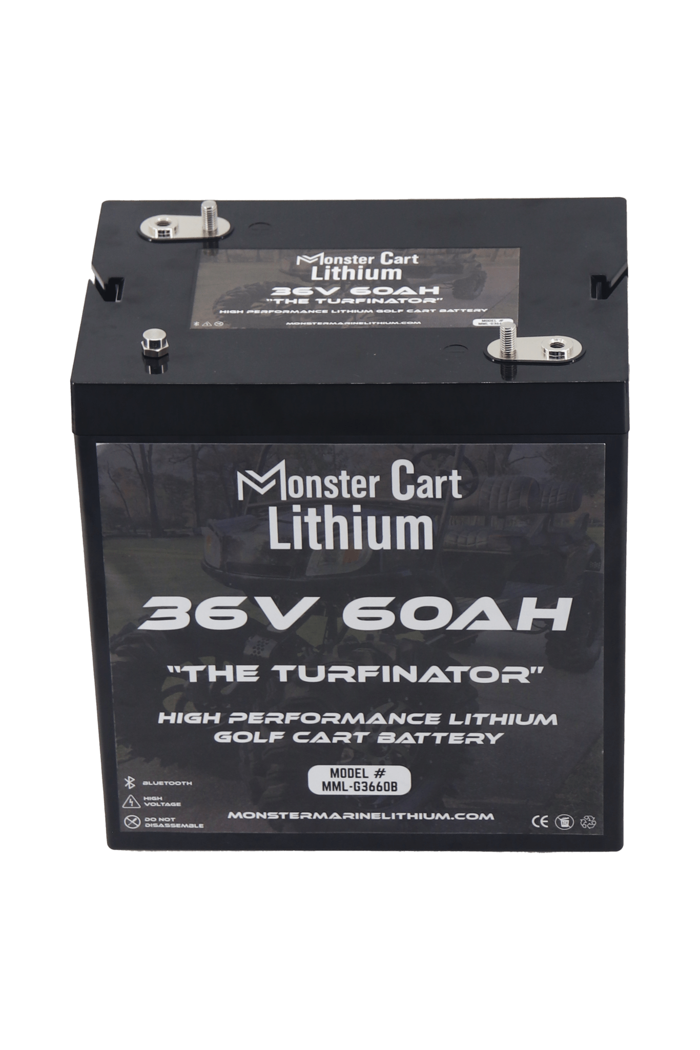 36V 60AH & charger - "THE TURFINATOR" - BLUETOOTH HIGH PERFORMANCE LITHIUM GOLF CART BATTERY - GC2 GROUP, , Monster Marine Lithium, at Festive Water Paddlesports