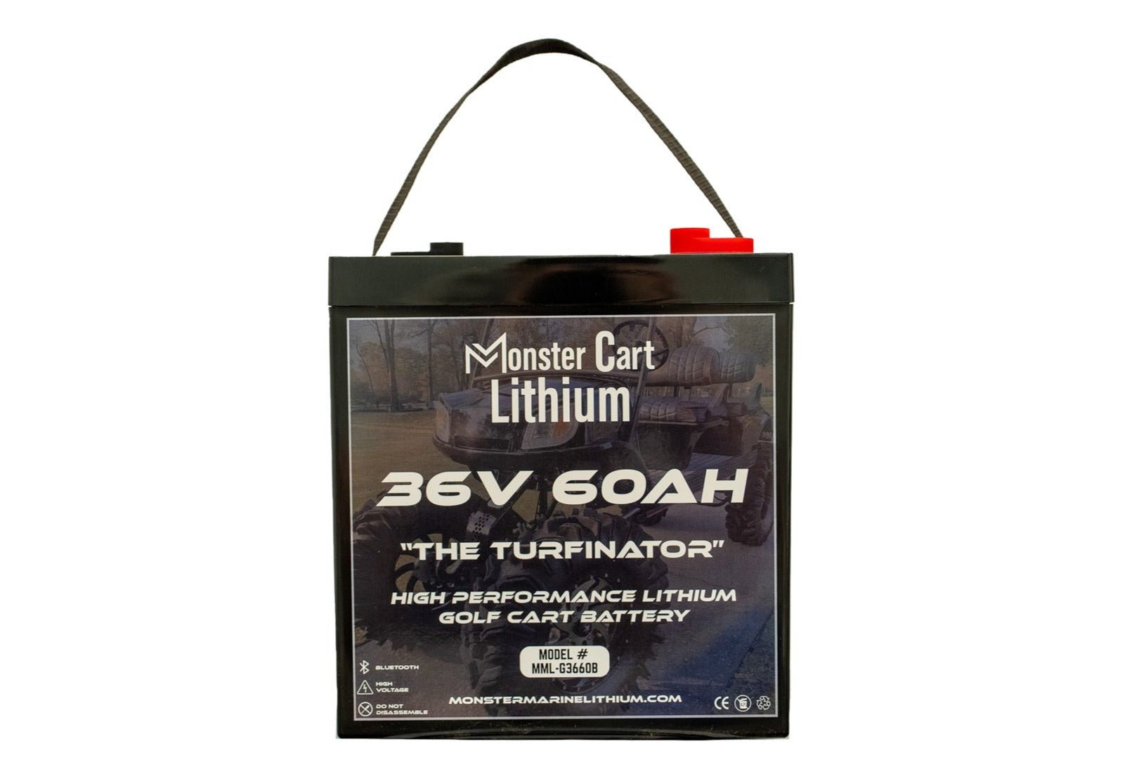 36V 60AH & charger - "THE TURFINATOR" - BLUETOOTH HIGH PERFORMANCE LITHIUM GOLF CART BATTERY - GC2 GROUP, , Monster Marine Lithium, at Festive Water Paddlesports