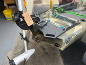 3Waters BigFish 103 Rear Mounting Plate, Kayak Motor Mount, One Objective, , , at Festive Water Paddlesports