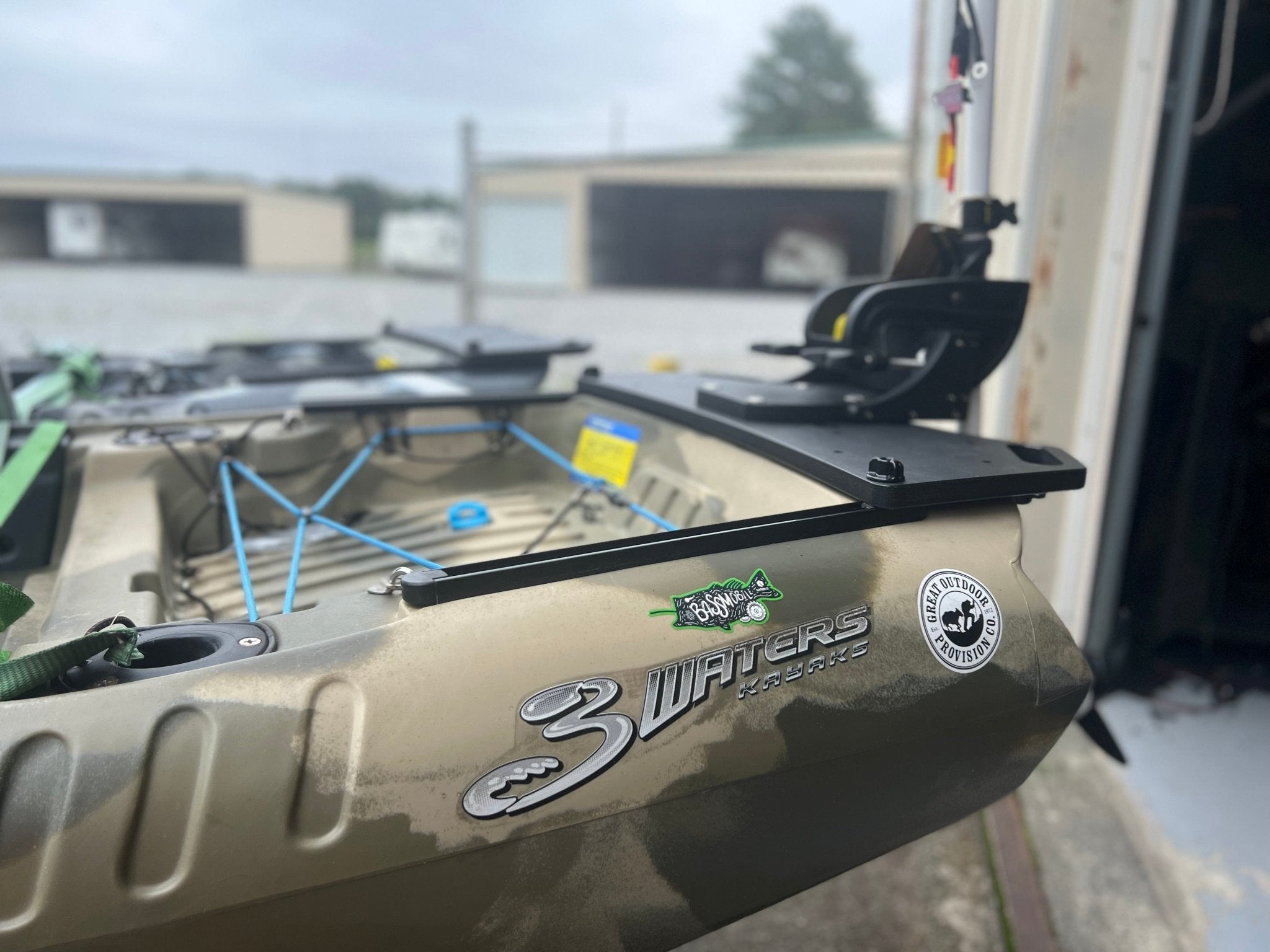 3Waters BigFish 103 Rear Mounting Plate, Kayak Motor Mount, One Objective, , , at Festive Water Paddlesports