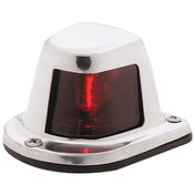 Attwood 1-Mile Deck Mount, Red Sidelight - 12V - Stainless Steel Housing [66319R7]