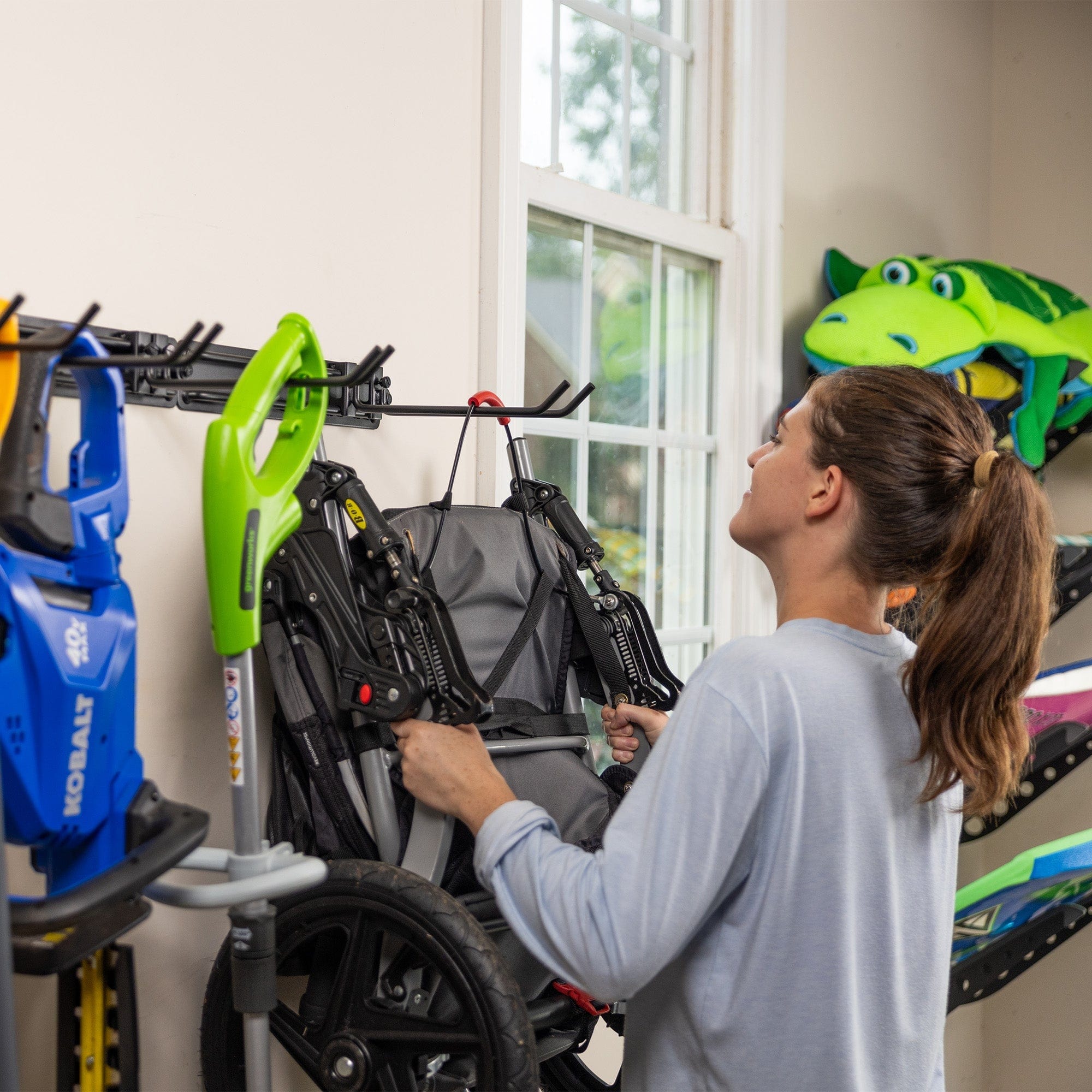 48" Modular Multi - Use Adjustable Garage Organizer | Holds 450 lbs, Wall Mounted, StoreYourBoard, , , at Festive Water Paddlesports