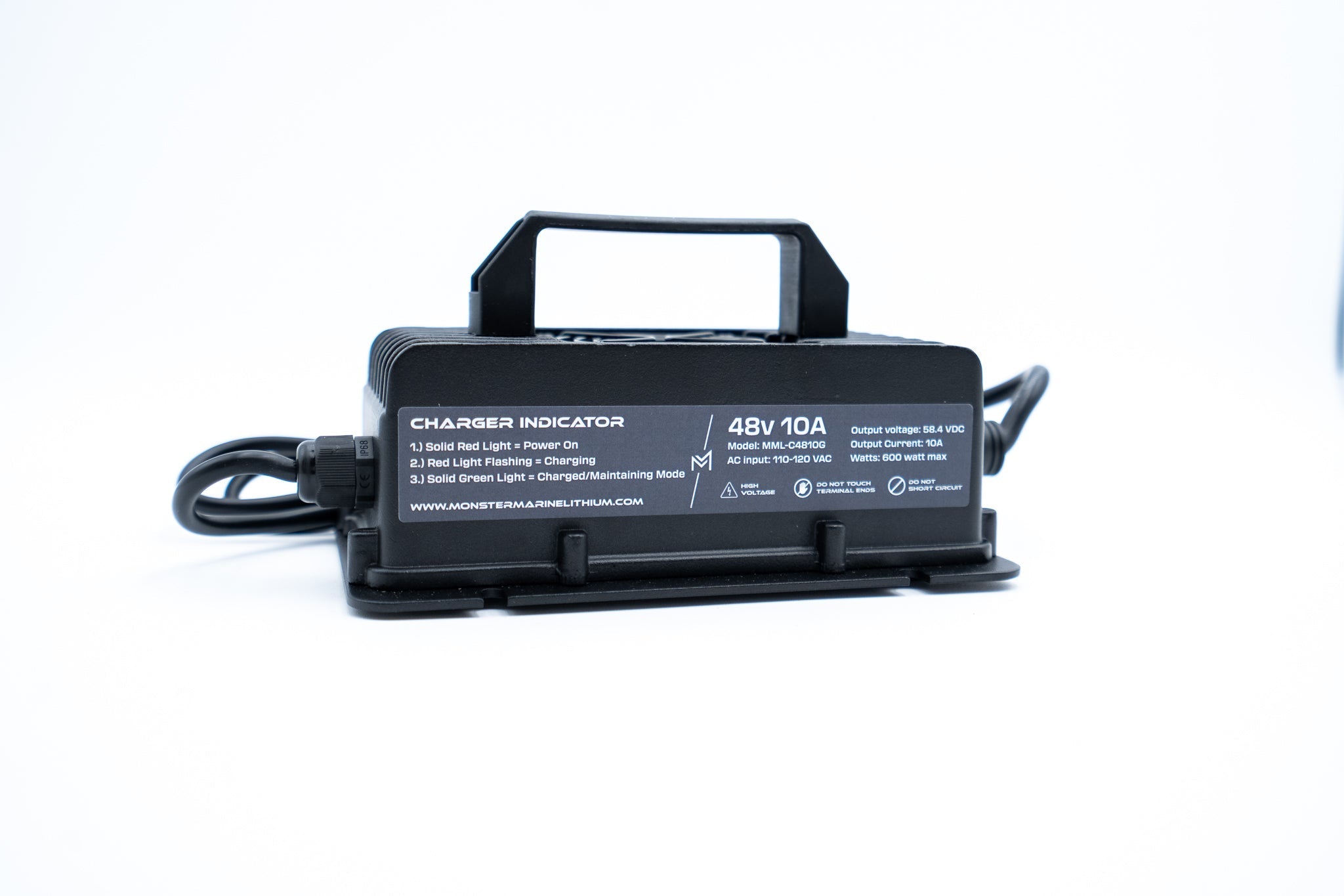 48V 10A GOLF CART BATTERY CHARGER - MML-C4810G, , Monster Marine Lithium, at Festive Water Paddlesports