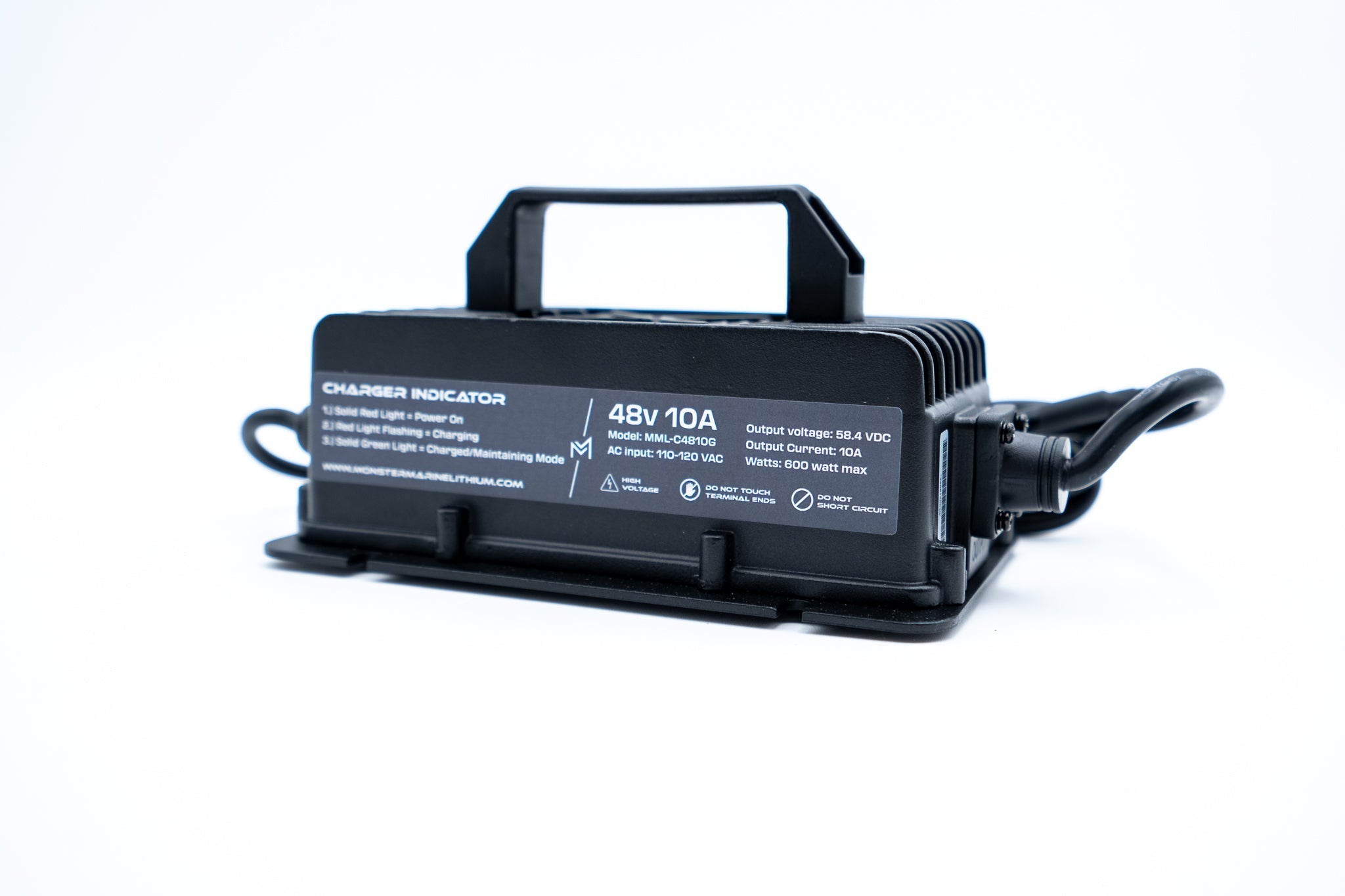48V 10A GOLF CART BATTERY CHARGER - MML-C4810G, , Monster Marine Lithium, at Festive Water Paddlesports