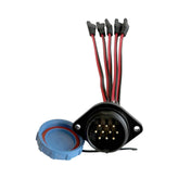 5 Circuit Heavy Duty, Waterproof, Quick Disconnect Jumper Kit - Panel Mount and Dual Plug Jumper Harness (YP - QD5X - 18K), Electronics, Yak Power, , , at Festive Water Paddlesports