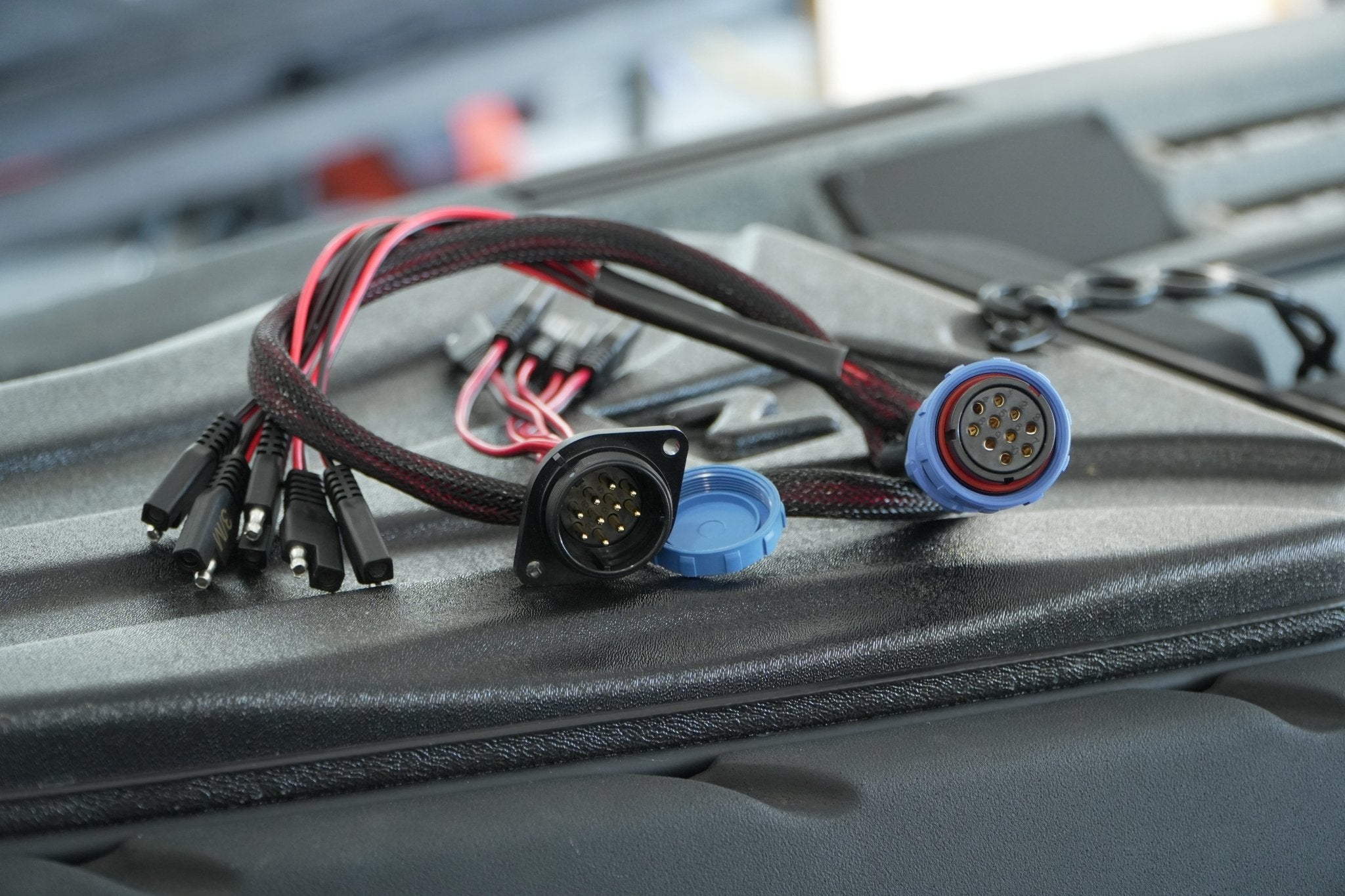 5 Circuit Heavy Duty, Waterproof, Quick Disconnect Kit - Panel Mount and Harness (YP - QD5), Electronics, Yak Power, , , at Festive Water Paddlesports